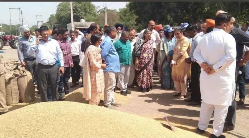 ਭਾਰਤ ਸਰਕਾਰ ਦੇ ਖ਼ੁਰਾਕ ਮੰਤਰਾਲੇ ਦੀ ਐਡੀਸ਼ਨਲ ਸਕਤੱਰ ਸ੍ਰੀਮਤੀ ਅਪਰਨਾ ਭਾਟੀਆ, ਆਈ.ਏ.ਐੱਸ. ਵੱਲੋਂ ਅੱਜ ਜ਼ਿਲ੍ਹਾ ਅੰਮ੍ਰਿਤਸਰ ਦੀ ਟਾਂਗਰਾ ਦਾਣਾ ਮੰਡੀ ਦਾ ਦੌਰਾ
