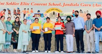 ਸੇਂਟ ਸੋਲਜਰ ਦੀਆਂ ਲੜਕੀਆਂ ਨੇ ਅਵਾਰਡ ਦੇ ਨਾਲ 7500 ਰੁਪਏ ਦਾ ਇਨਾਮ ਵੀ ਜਿੱਤਿਆ