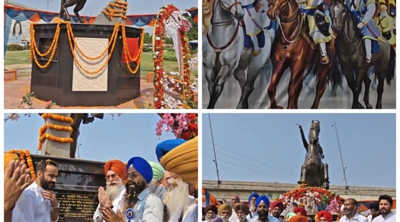 ਬਰਨਾਲਾ ਵਿੱਚ ਮਹਾਨ ਜਰਨੈਲ ਮਹਾਰਾਜਾ ਜੱਸਾ ਸਿੰਘ ਰਾਮਗੜ੍ਹੀਆ ਦੀ ਪ੍ਰਤਿਮਾ ਸਥਾਪਿਤ ਸਪੀਕਰ ਕੁਲਤਾਰ ਸਿੰਘ ਸੰਧਵਾਂ ਅਤੇ ਸੰਸਦ ਮੈਂਬਰ ਗੁਰਮੀਤ ਸਿੰਘ ਮੀਤ ਹੇਅਰ ਵੱਲੋਂ ਉਦਘਾਟਨ