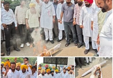 ਬਰਨਾਲਾ ਵਿੱਚ ਆਪ ਵੱਲੋਂ ਬੀਜੇਪੀ ਖਿਲਾਫ ਰੋਸ ਪ੍ਰਦਰਸ਼ਨ, ਪ੍ਰਧਾਨ ਮੰਤਰੀ ਦਾ ਪੁਤਲਾ ਫੂਕਿਆ
