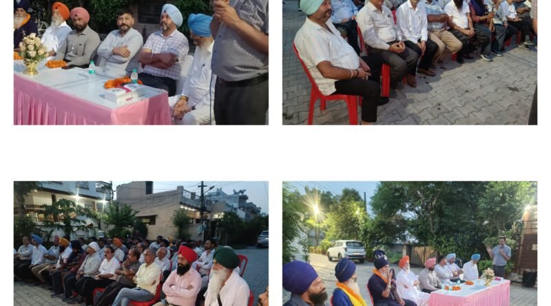 जालंधर मोहल्ला वासियों ने एकजुट होकर करवाए गैरकानूनी काम बंद, पटेल नगर में हुई अहम बैठक